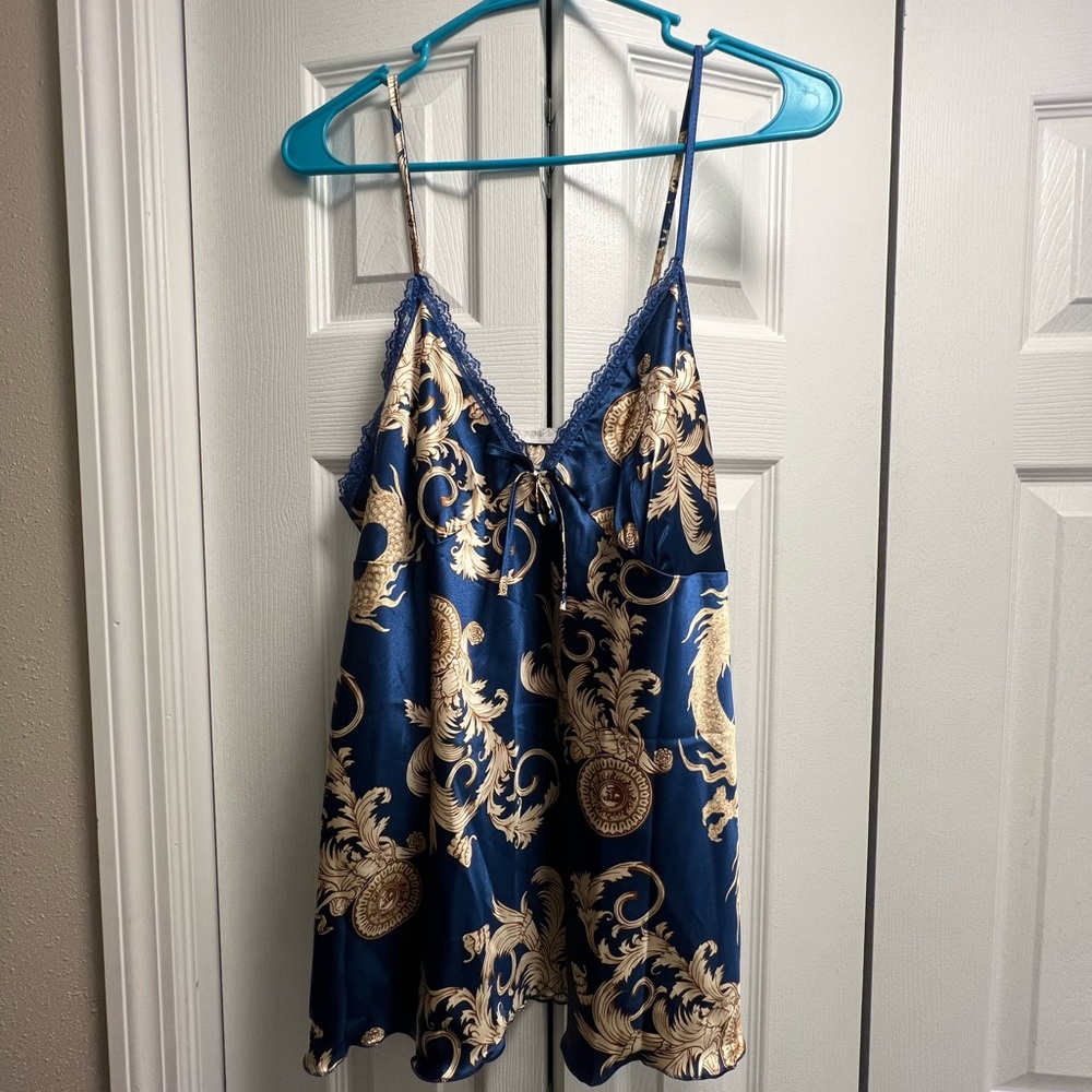 Satin slip top